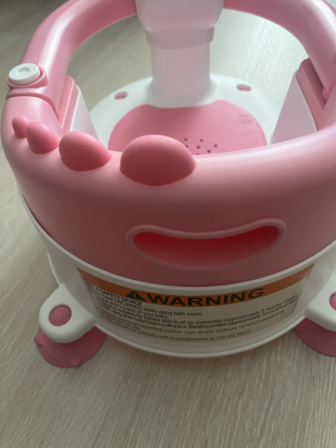 Pink Dinosaur Baby Bath Seat - photo 2