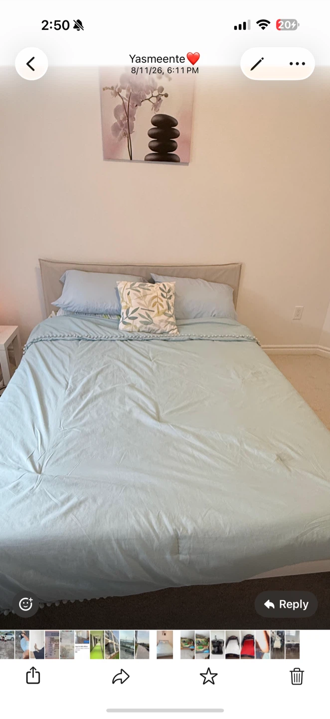 IKEA KLEPPSTAD Queen bed and mattress - photo 2