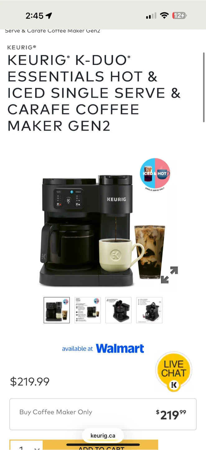 Keurig K-Duo Essentials Hot & Iced Coffee Maker - photo 2