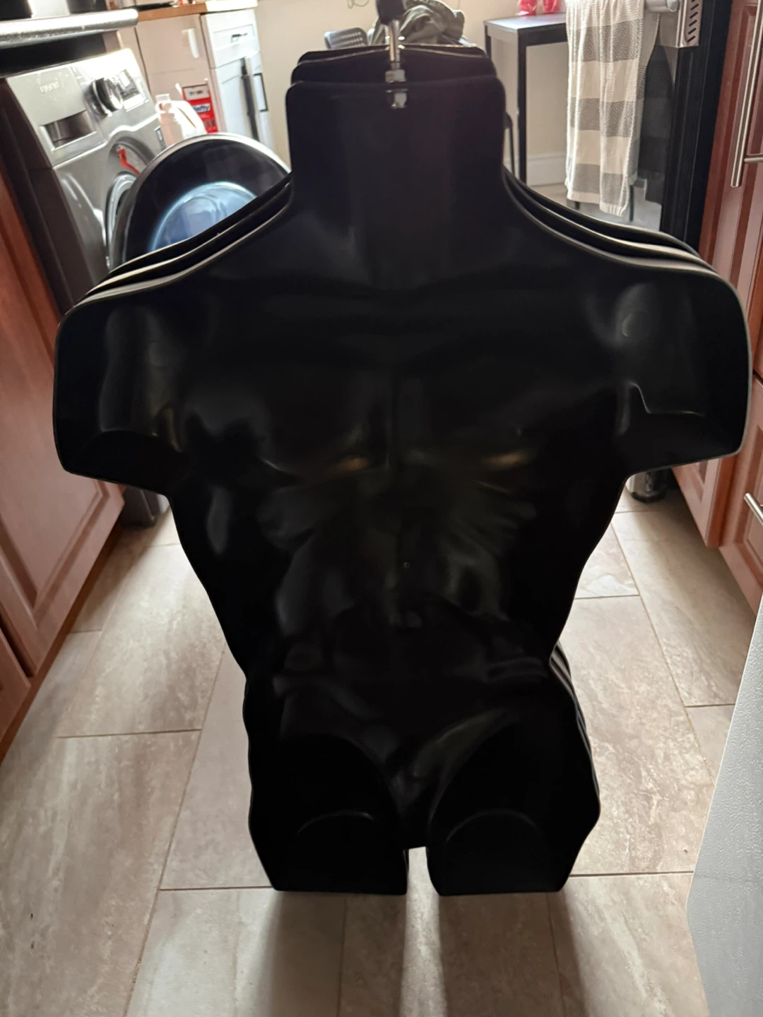 4 Male Molded Black Torso Form - Fits Men's Sizes S-L - photo 4