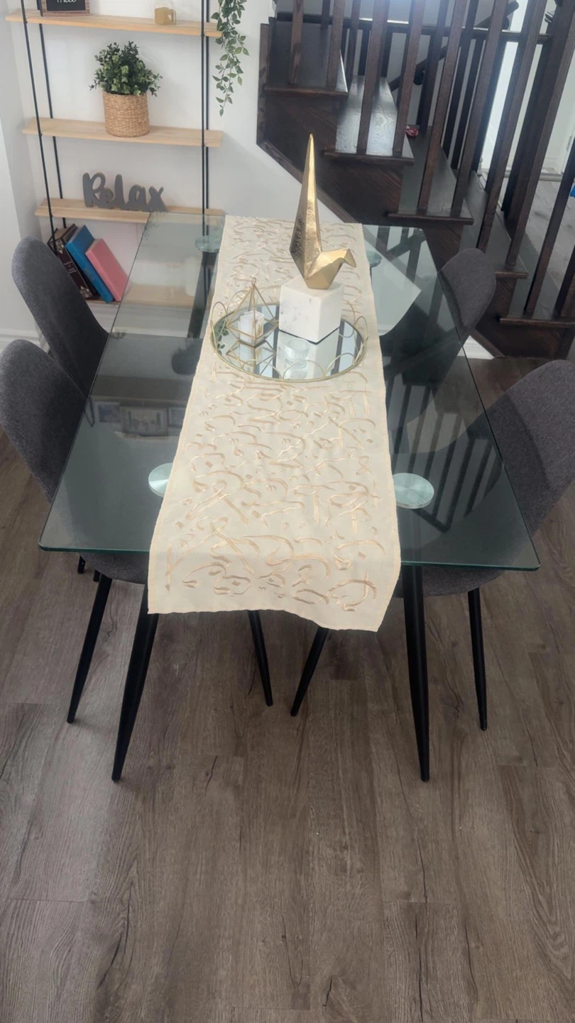Glass Dining Table Set with 4 Chairs - photo 2