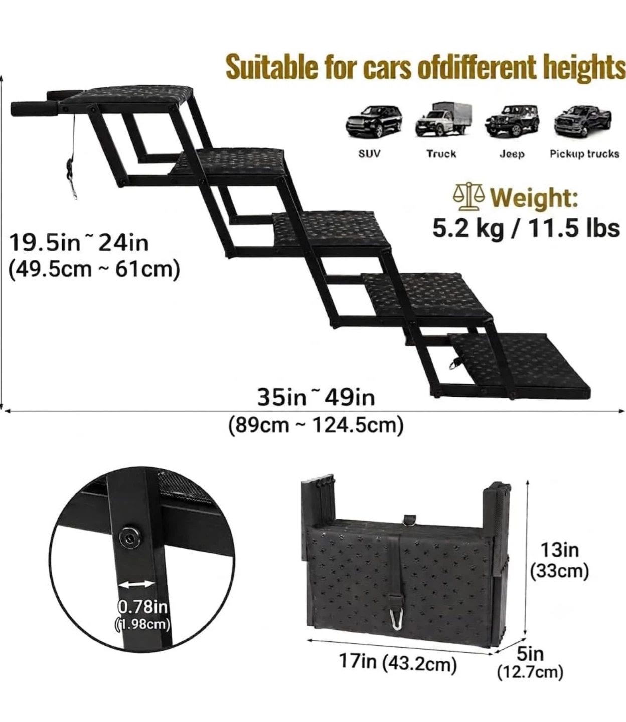 Heeyoo Dog Stairs for Car - BNIB - photo 2
