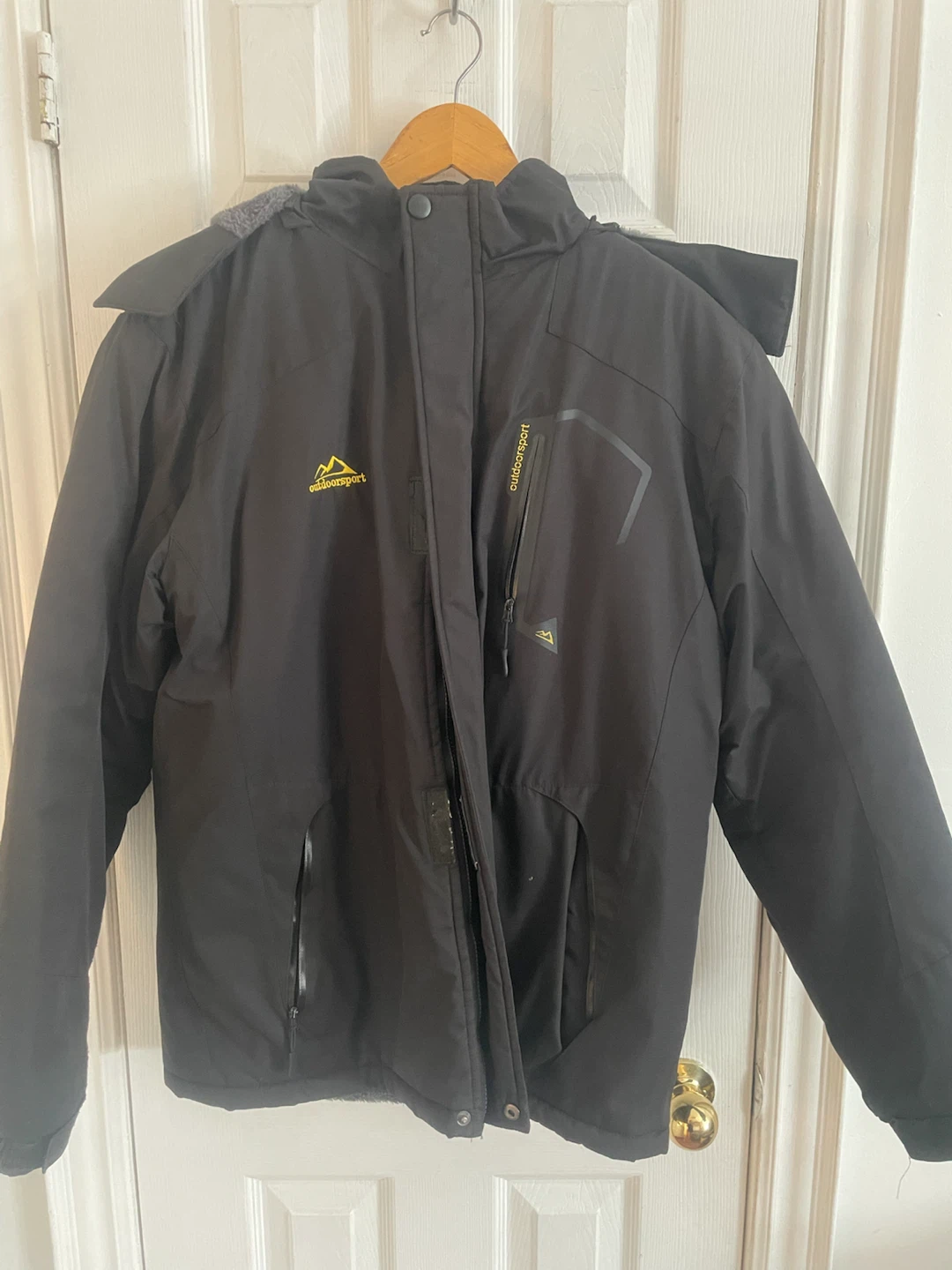 Outdoor Sport Men's Winter Jacket - Black, Size M