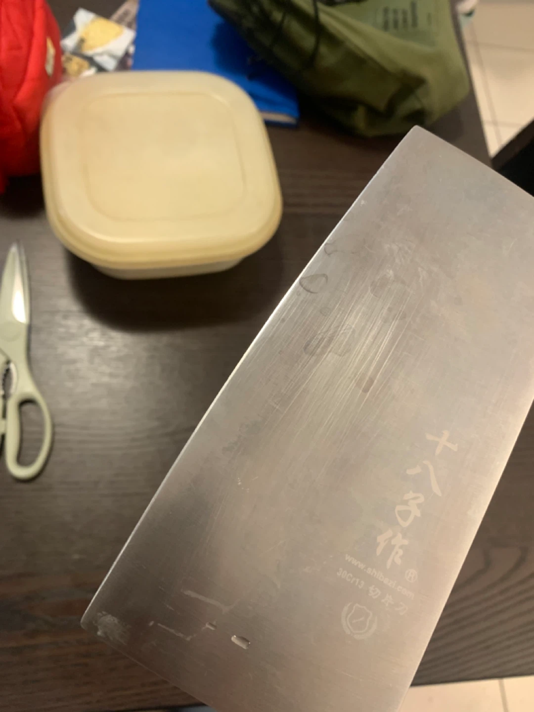 SHI BA ZI ZUO Chinese Cleaver Meat Bone Chopper Chef Knife - photo 4