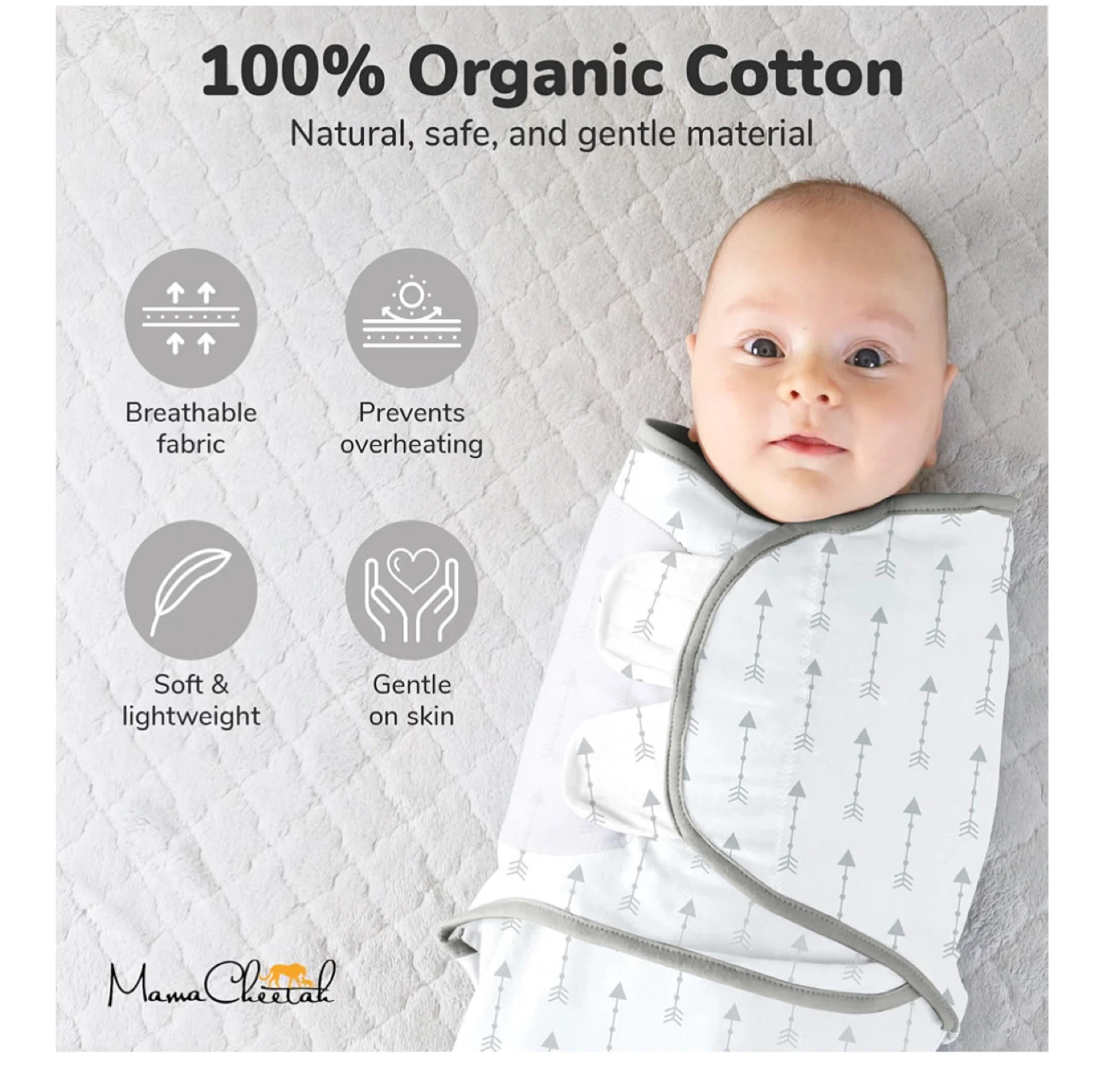 Mama Cheetah Baby Swaddle Wraps - photo 5