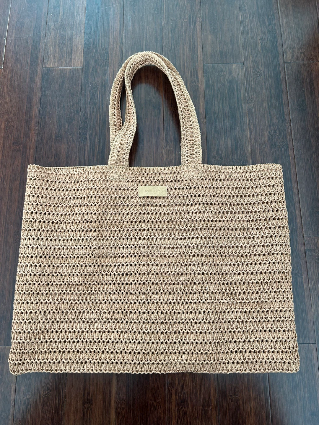 Authentic Burberry Raffia Straw Tote Bag - photo 2