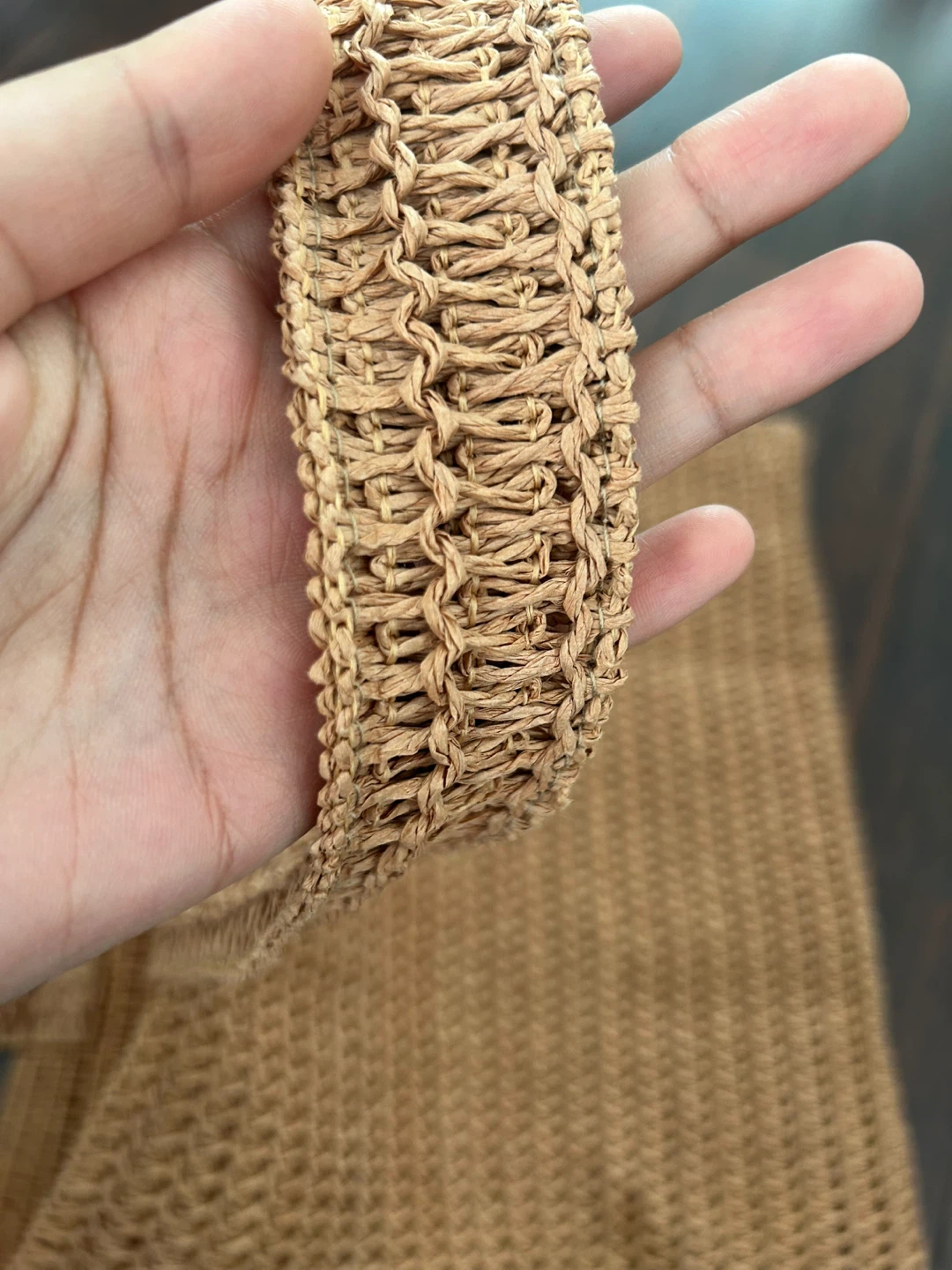 Authentic Burberry Raffia Straw Tote Bag - photo 4