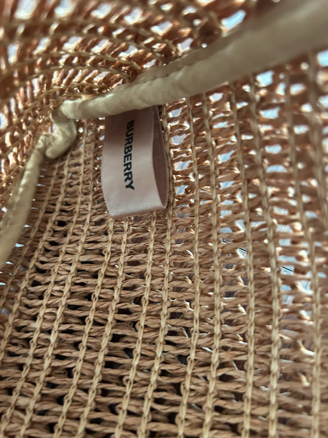 Authentic Burberry Raffia Straw Tote Bag - photo 5