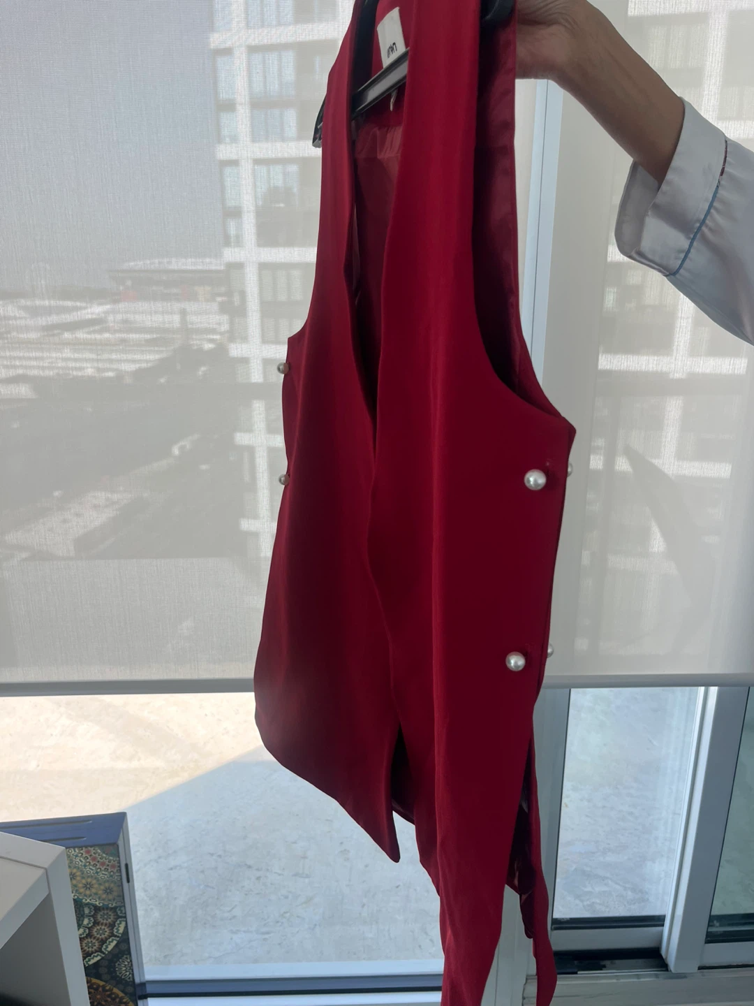 Koton Red Vest with Pearl Buttons - photo 2