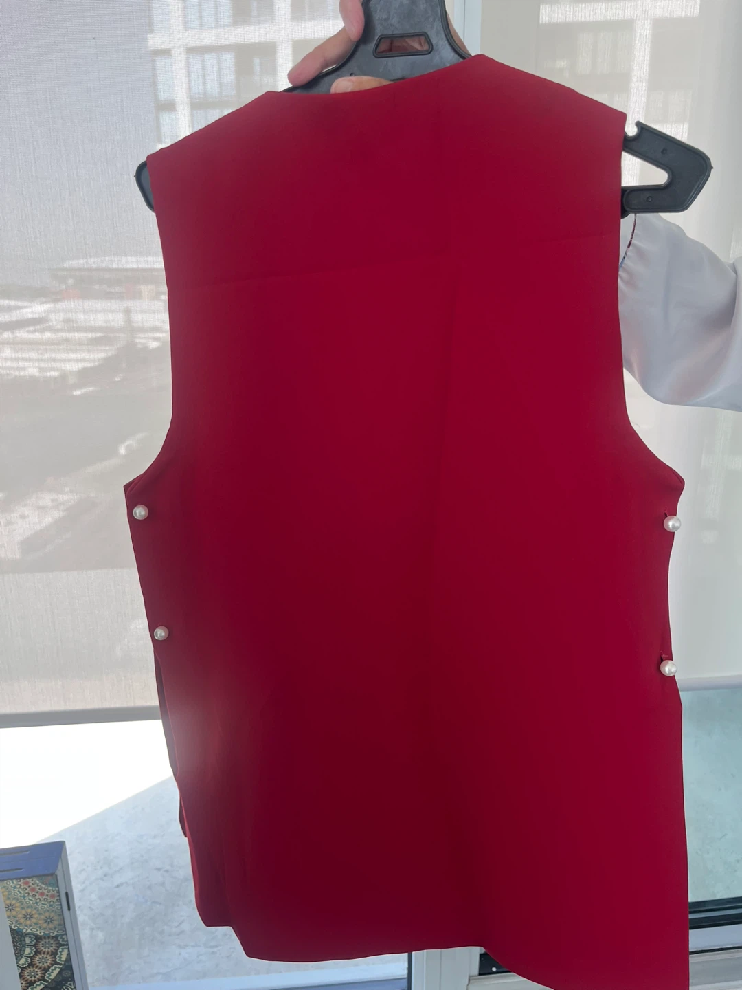 Koton Red Vest with Pearl Buttons - photo 3
