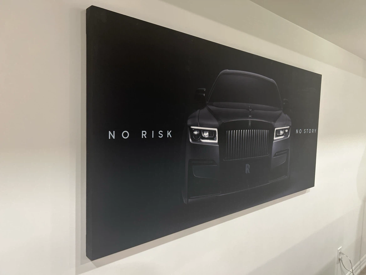 Rolls Royce "No Risk No Story" Canvas Art - photo 2