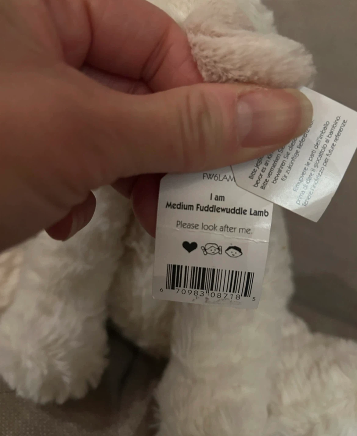 Retired Fuddlewuddle Lamb Plush Toy (special edition) - photo 3