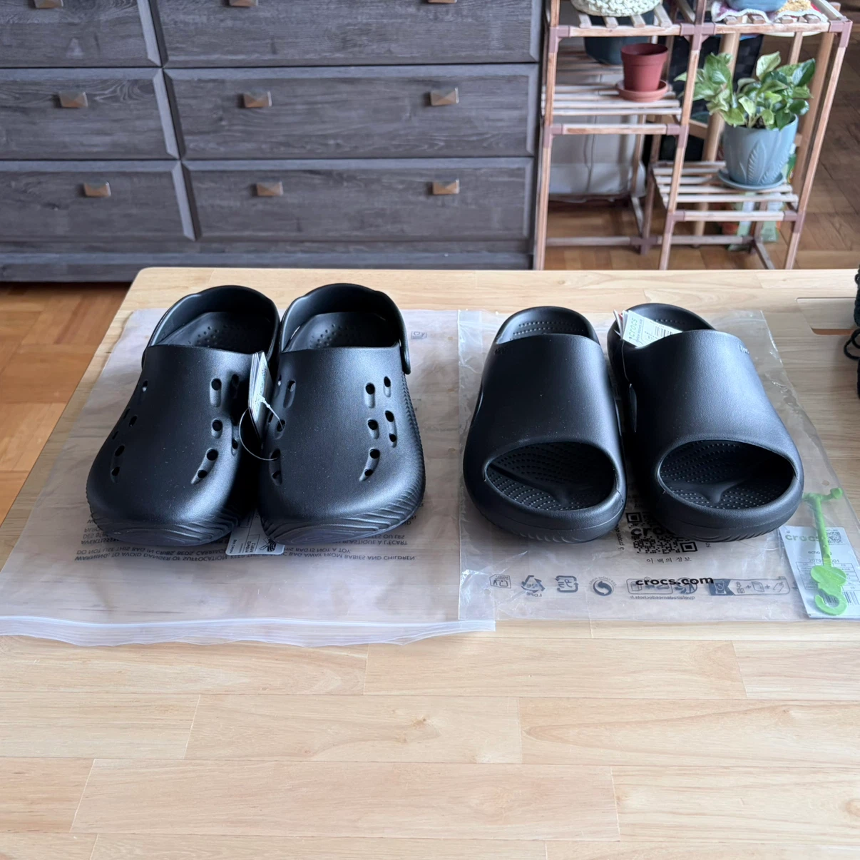 Crocs Mellow 1 Slide and Mellow 2 Clog