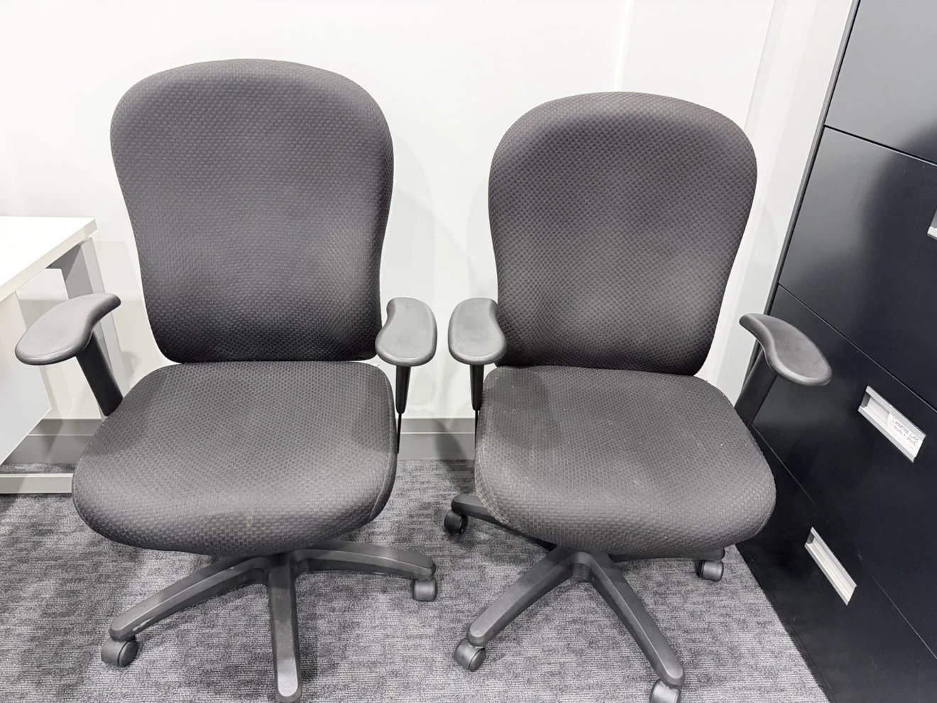 Dark Grey Office Chair with Arms
