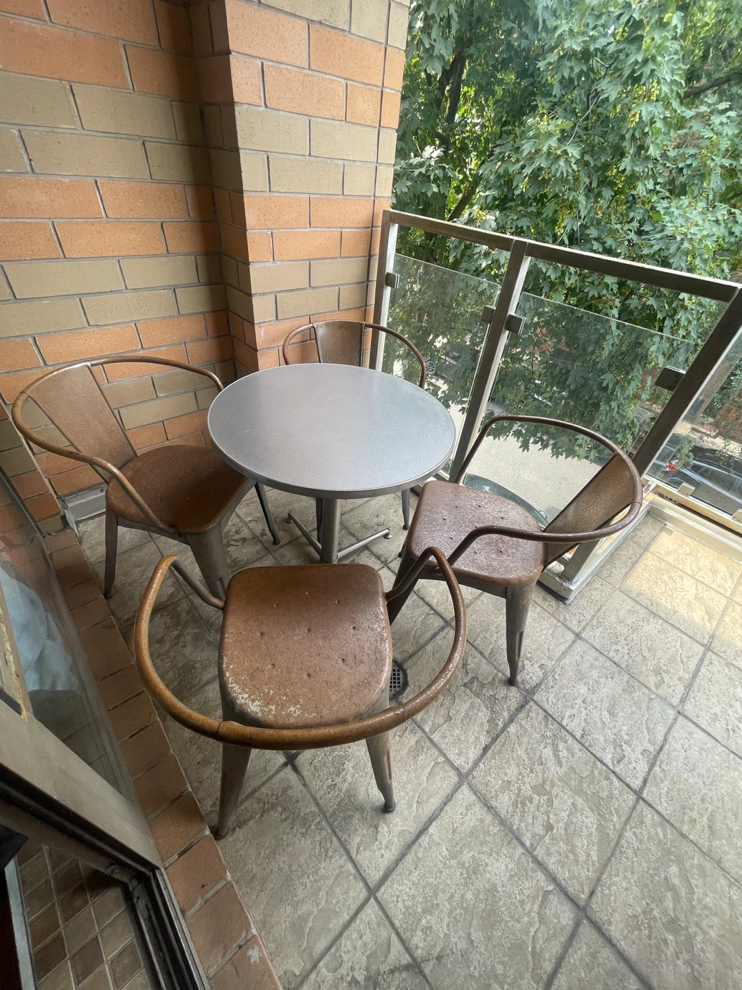 Patio set, table and 4 chairs