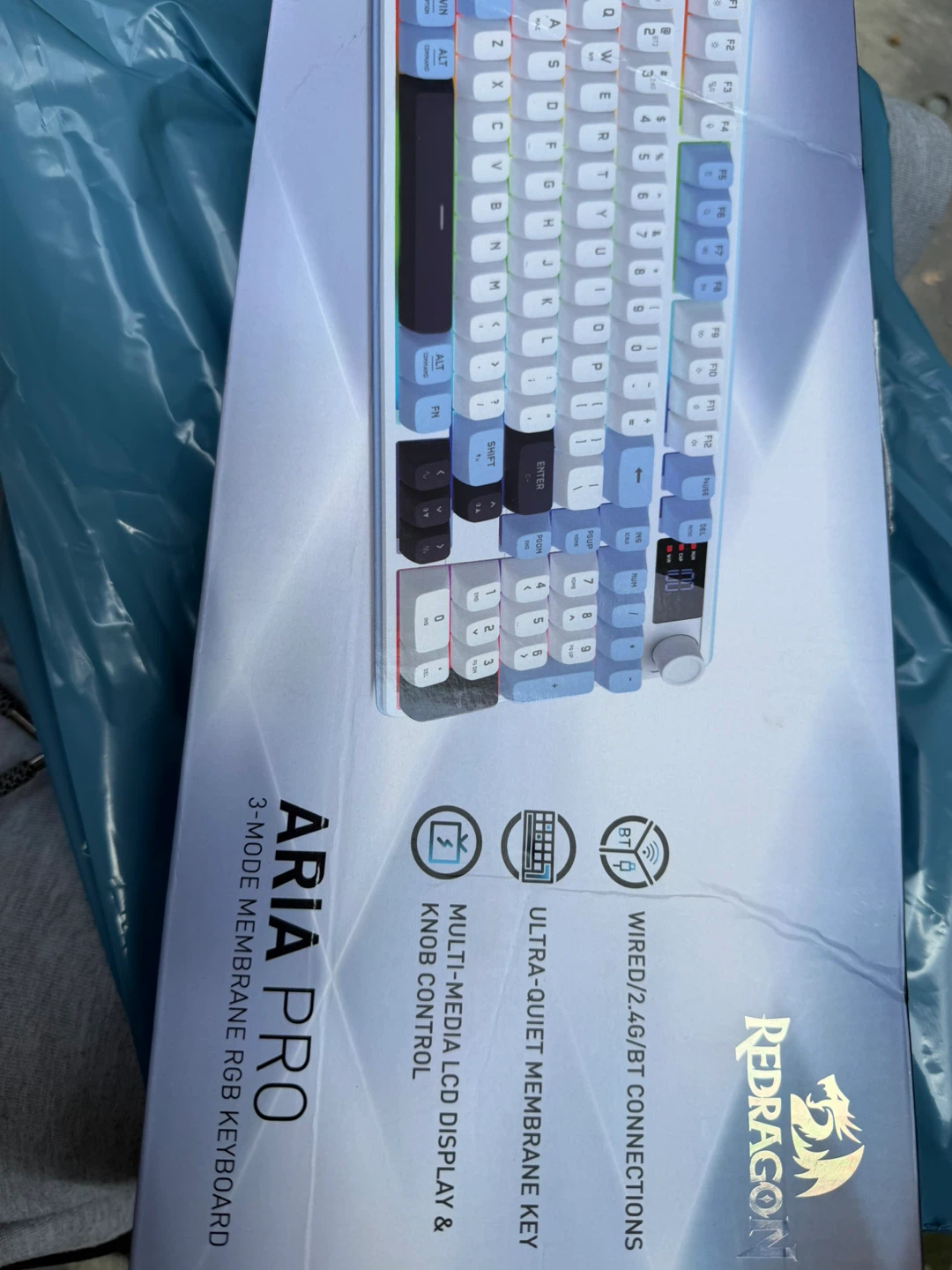 Redragon ARIA PRO 3-Mode Membrane RGB Keyboard