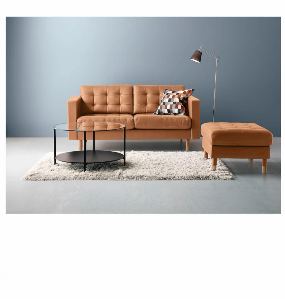 Round Glass Coffee Table with Two Tiers - photo 5