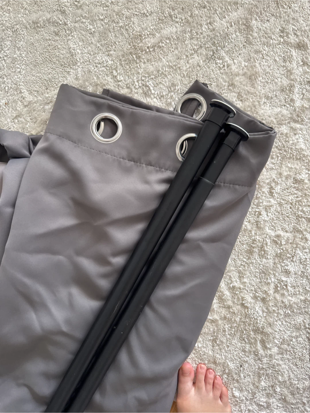Gray Grommet Curtains