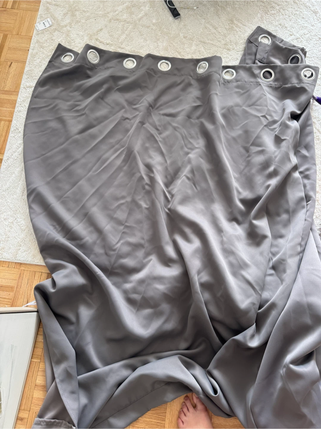 Gray Grommet Curtains - photo 3