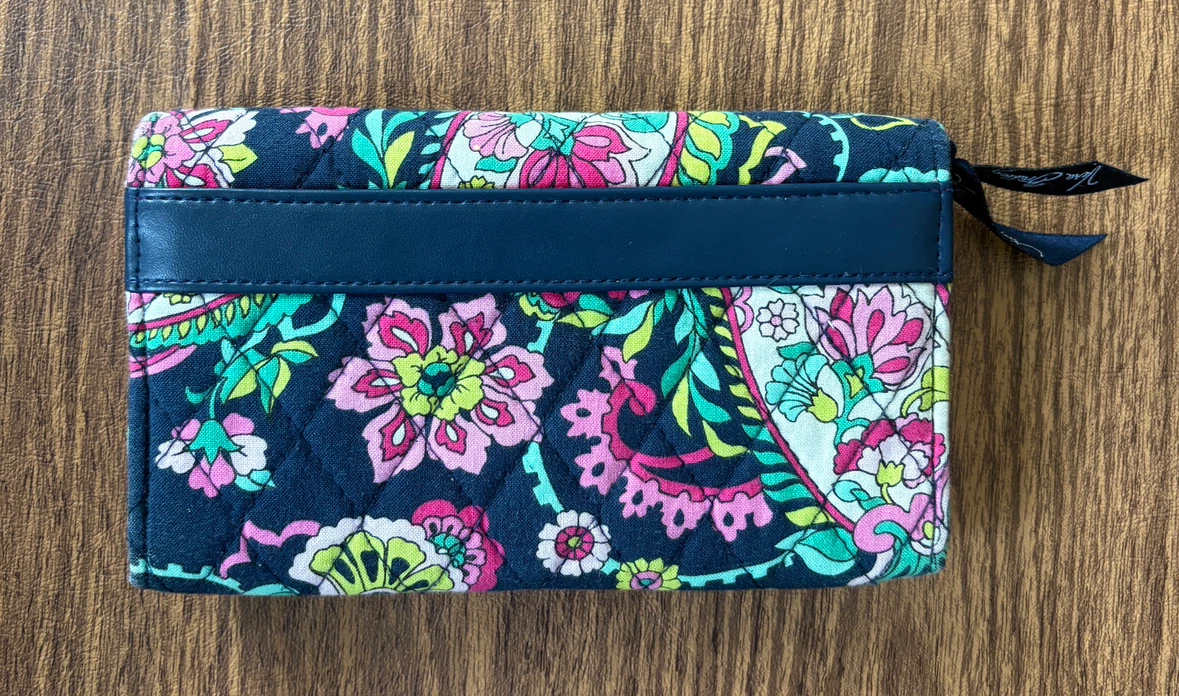 Vera Bradley Quilted Trifold Wallet Petal Paisley Pattern - photo 2