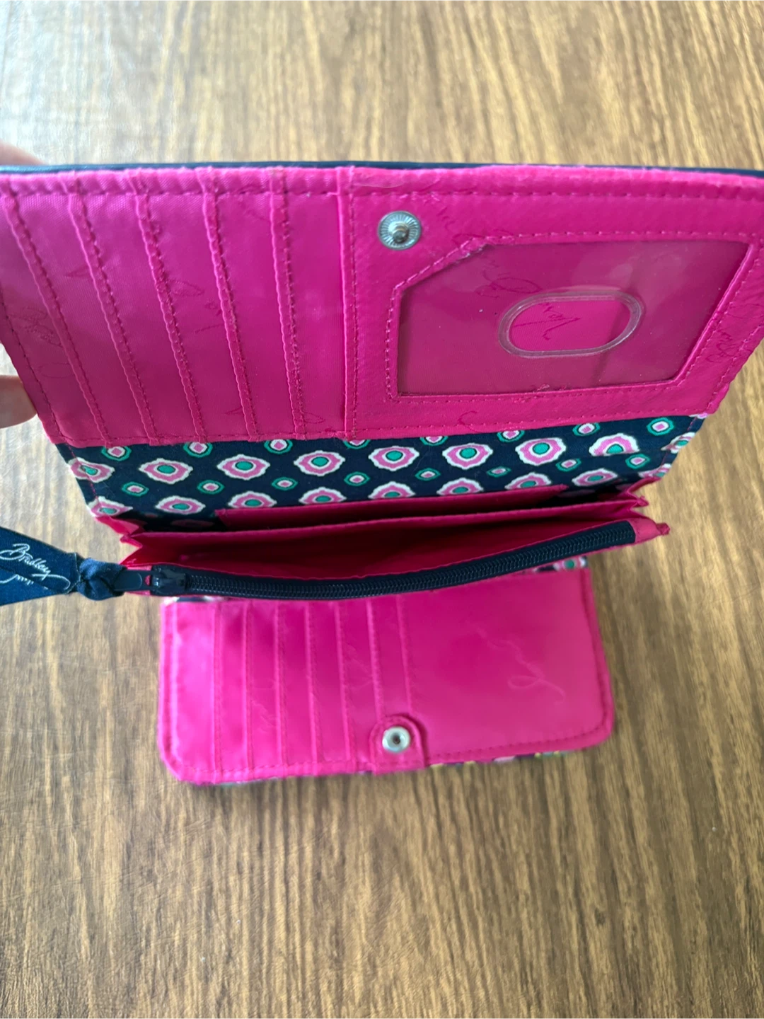 Vera Bradley Quilted Trifold Wallet Petal Paisley Pattern - photo 4