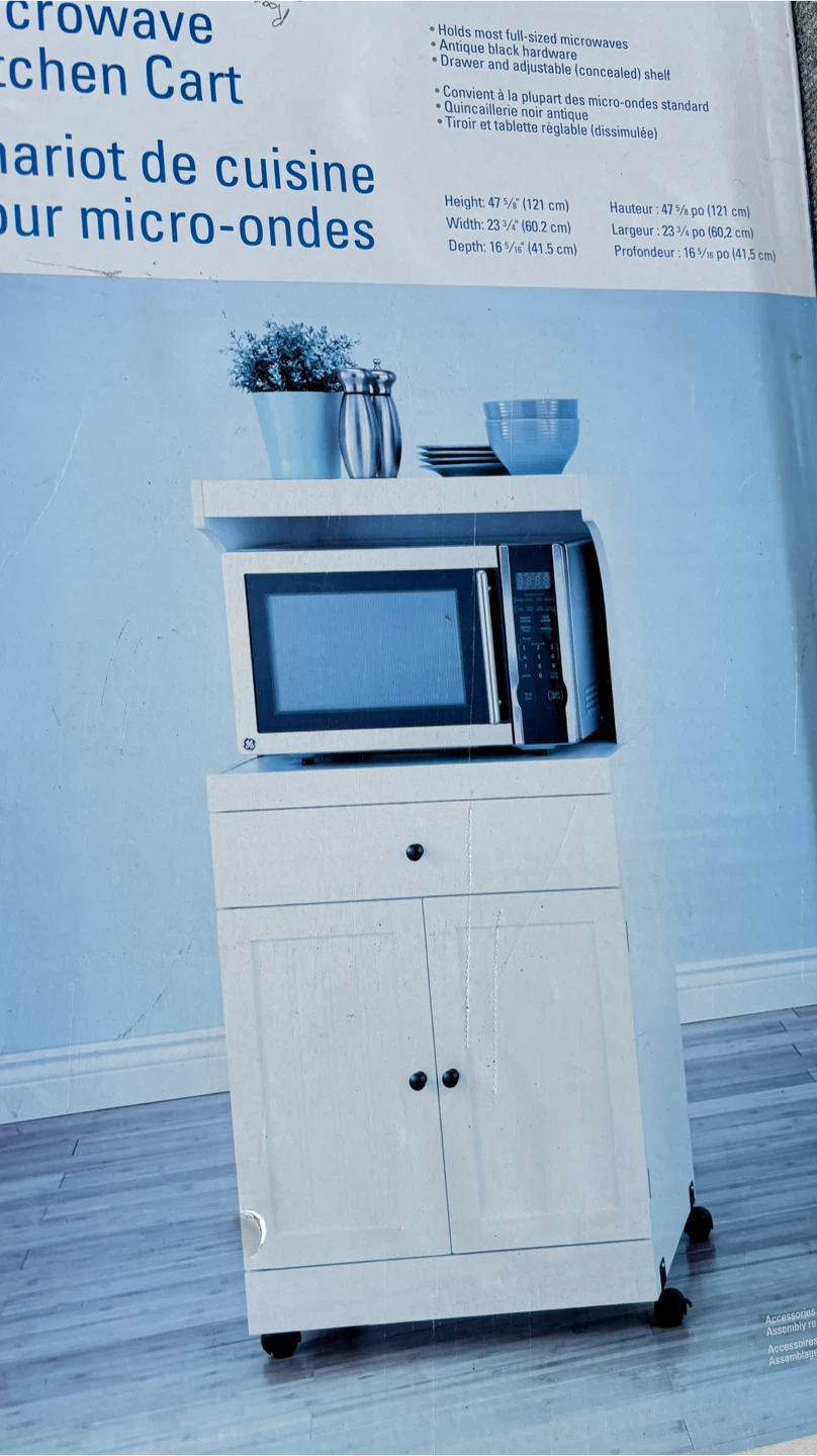 Microwave Kitchen Cart