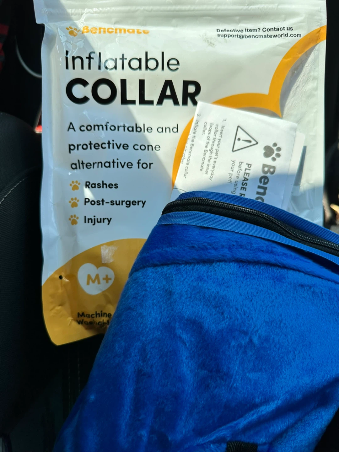 Bencmate Inflatable Collar for Cats & Dogs - Medium+ - photo 2