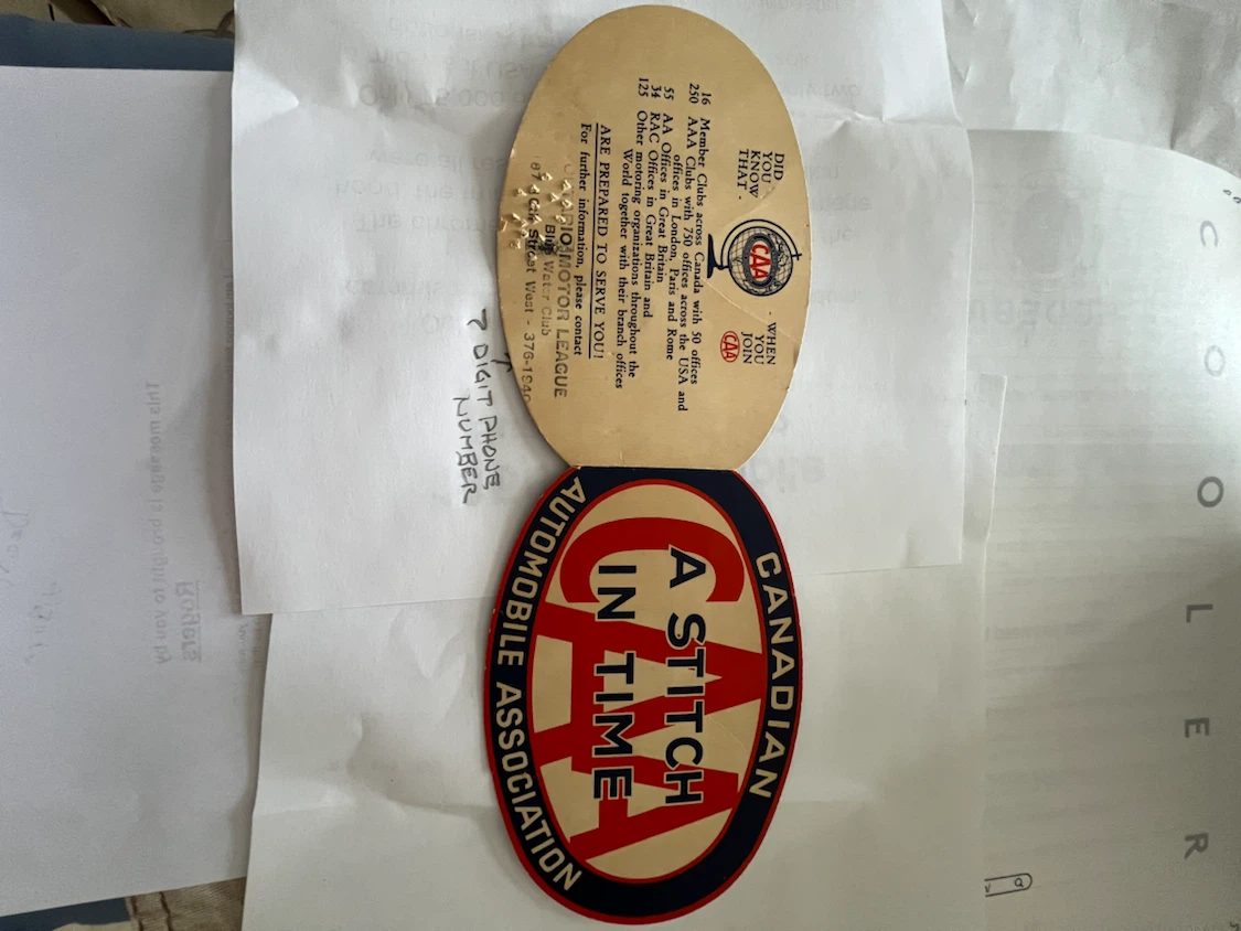 Vintage CAA advertising giveaway - photo 4