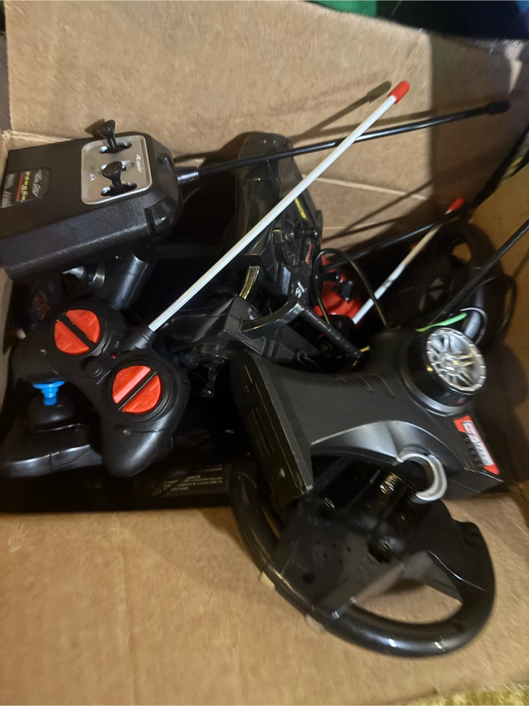 RC Toy Car lot with controllers