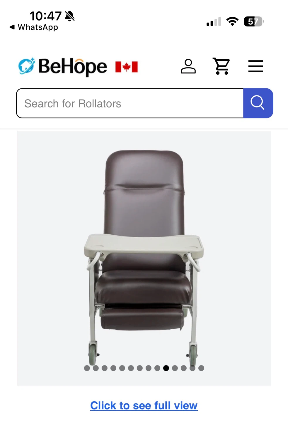 3 Position Geri Chair Recliner - Chocolate - photo 4