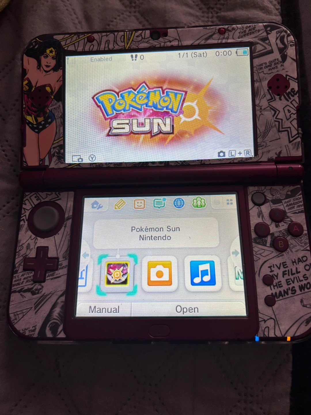 Nintendo 3DS XL Wonder Woman Edition with 4 Pokemon Games - photo 2