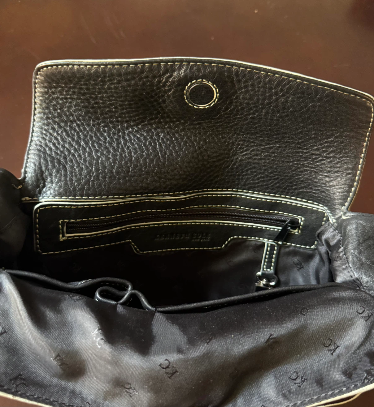Kenneth Cole Black Leather Shoulder Bag - photo 5