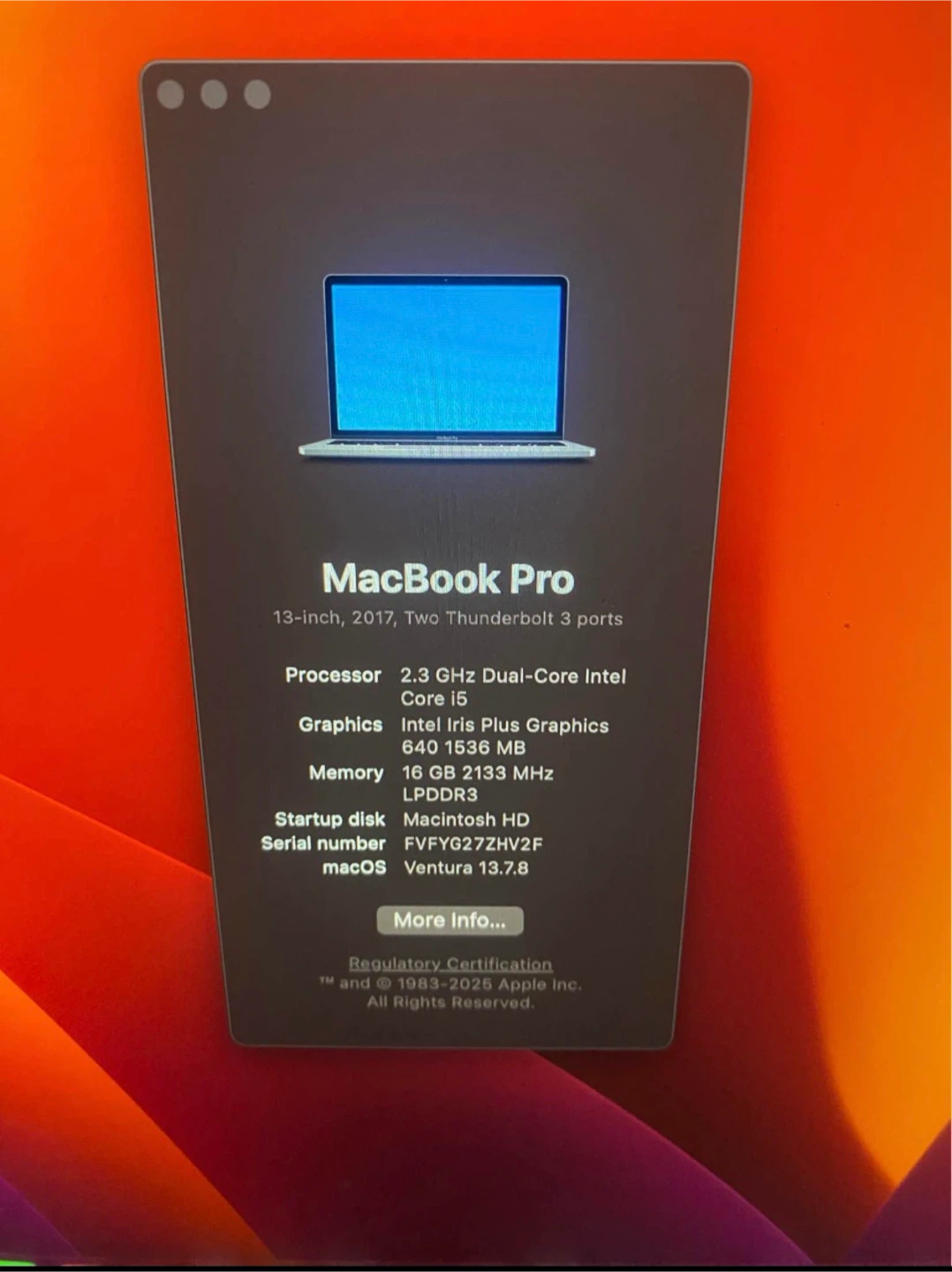 Apple MacBook Pro 13-inch, 2017 - photo 3