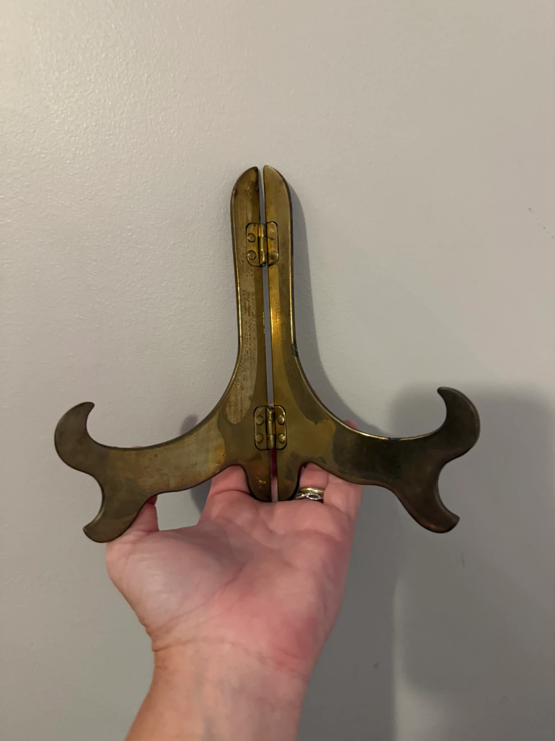 Vintage Brass Easel Display Stand - photo 5