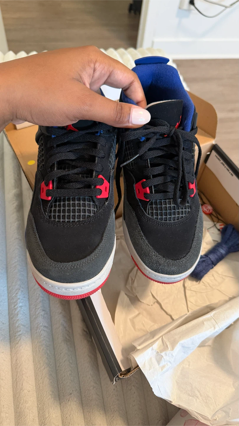 Nike Air Jordan 4 Retro - Black/Blue/Red - photo 2