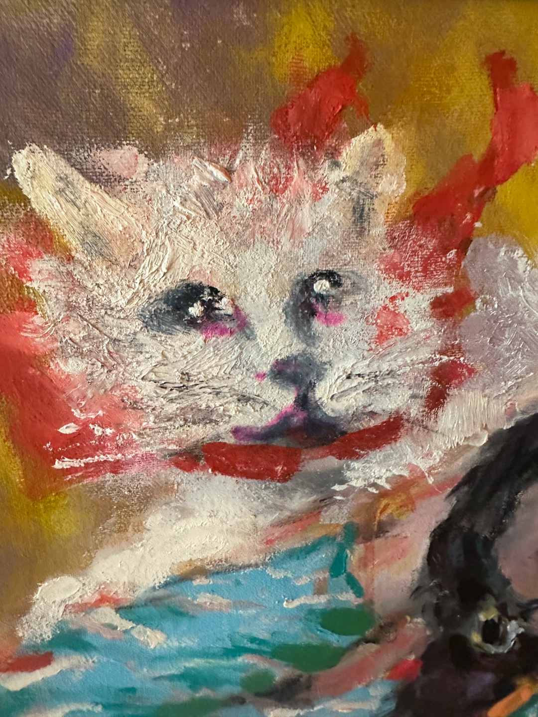2003 ORIGINAL KELVIN MCAVOY OIL PAINTING WOMAN W CATS - photo 2