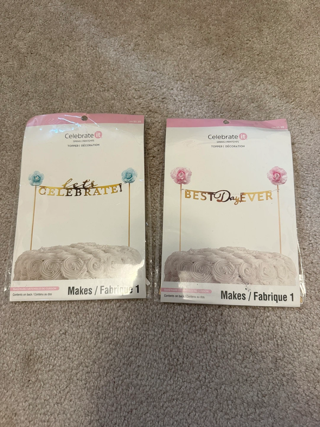 Celebrate It Cake Topper Set