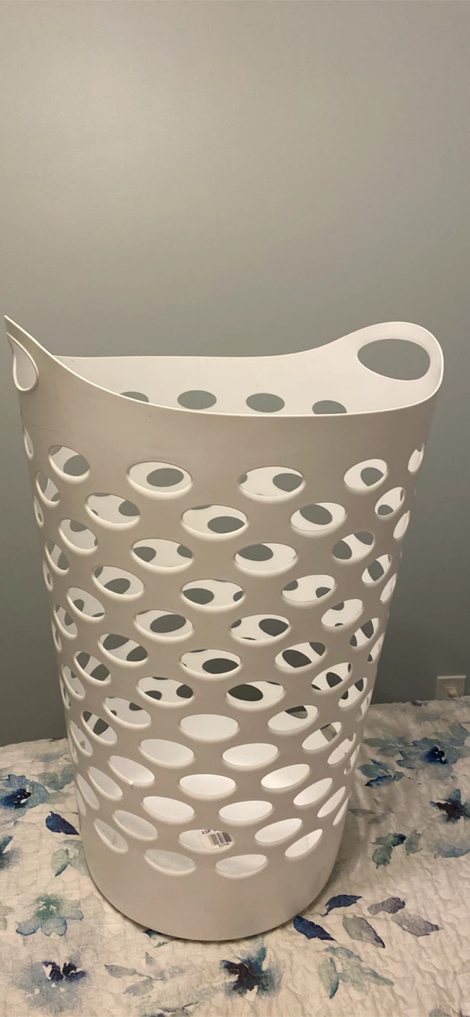 White Laundry Basket