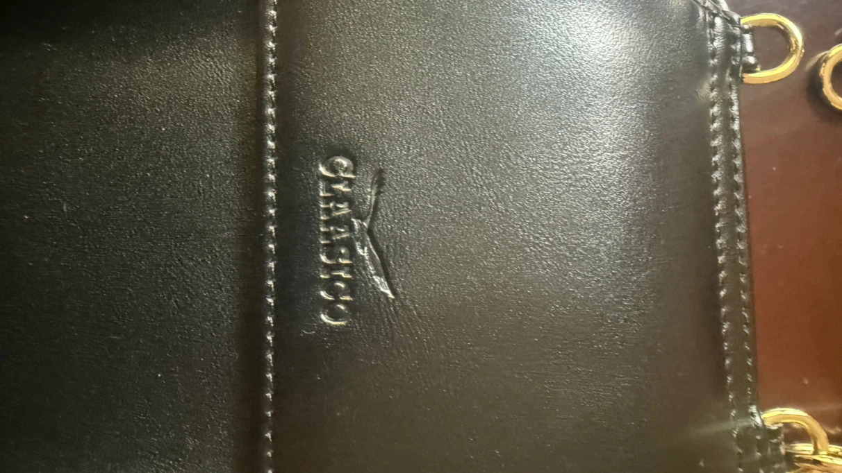 Black Leather Crossbody Wallet with Strap - photo 2