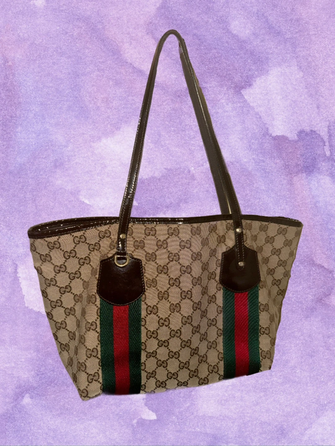 Gucci Monogram Canvas Tote Bag