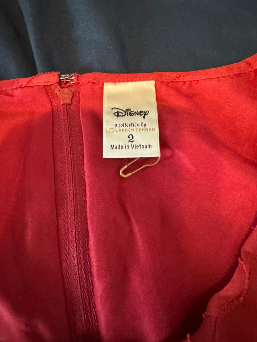 Lauren Conrad Disney collection red Polka Dot Dress Size 2 - photo 2