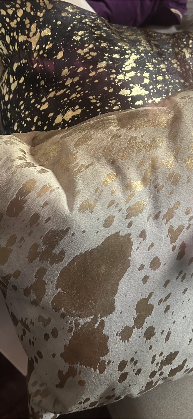 Throw Pillows -Gold Splatter Print - photo 2