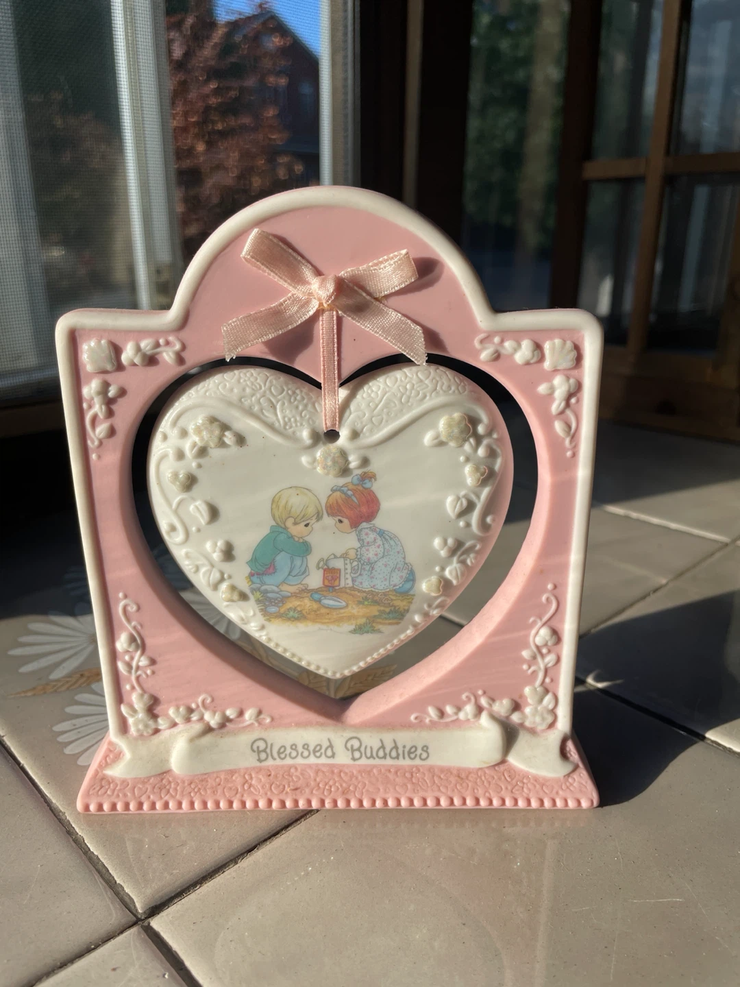 1990s Precious Moments "Blessed Buddies" Picture Frame