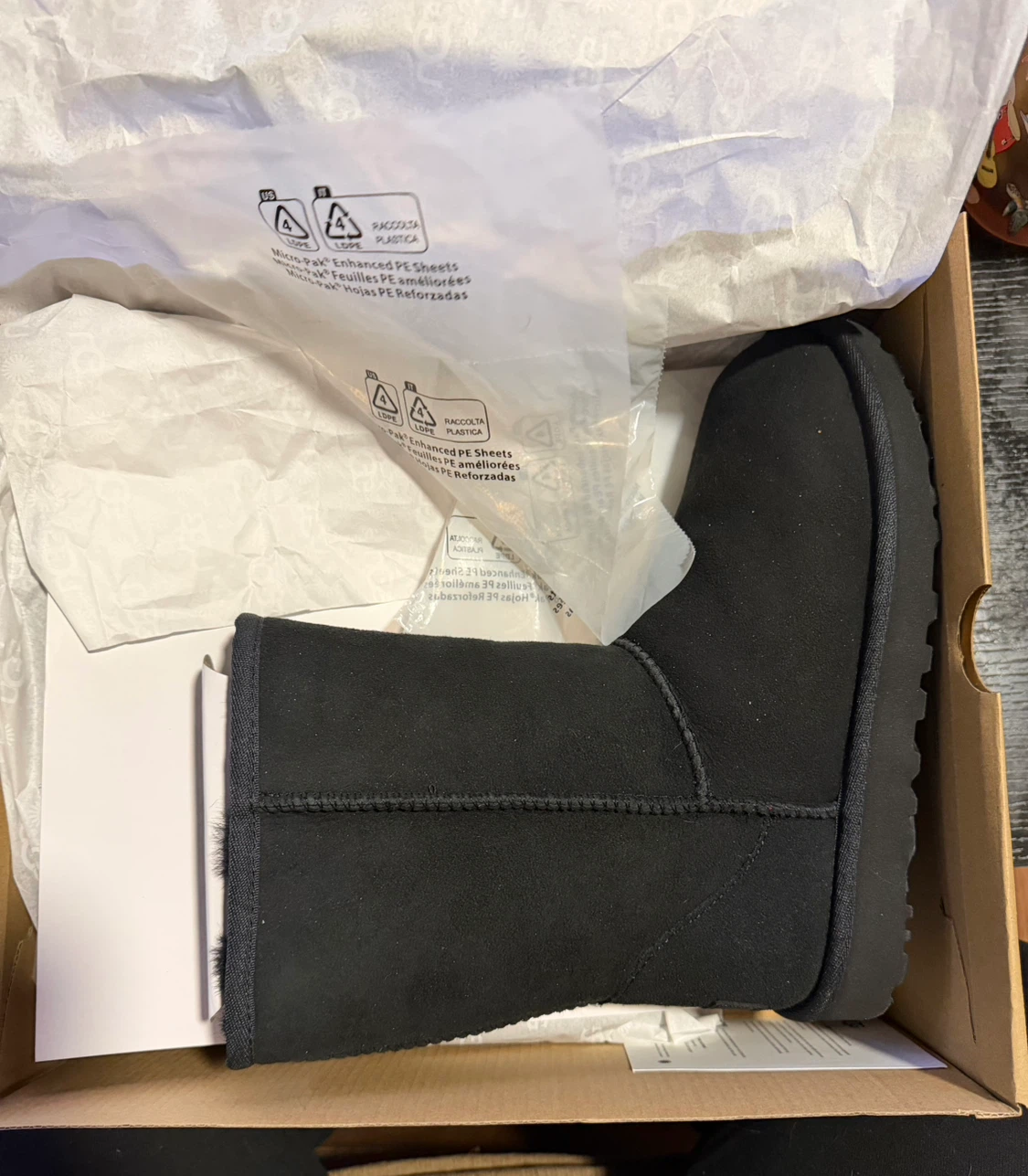 UGG Classic Short II Boots Black Size 7 - photo 2