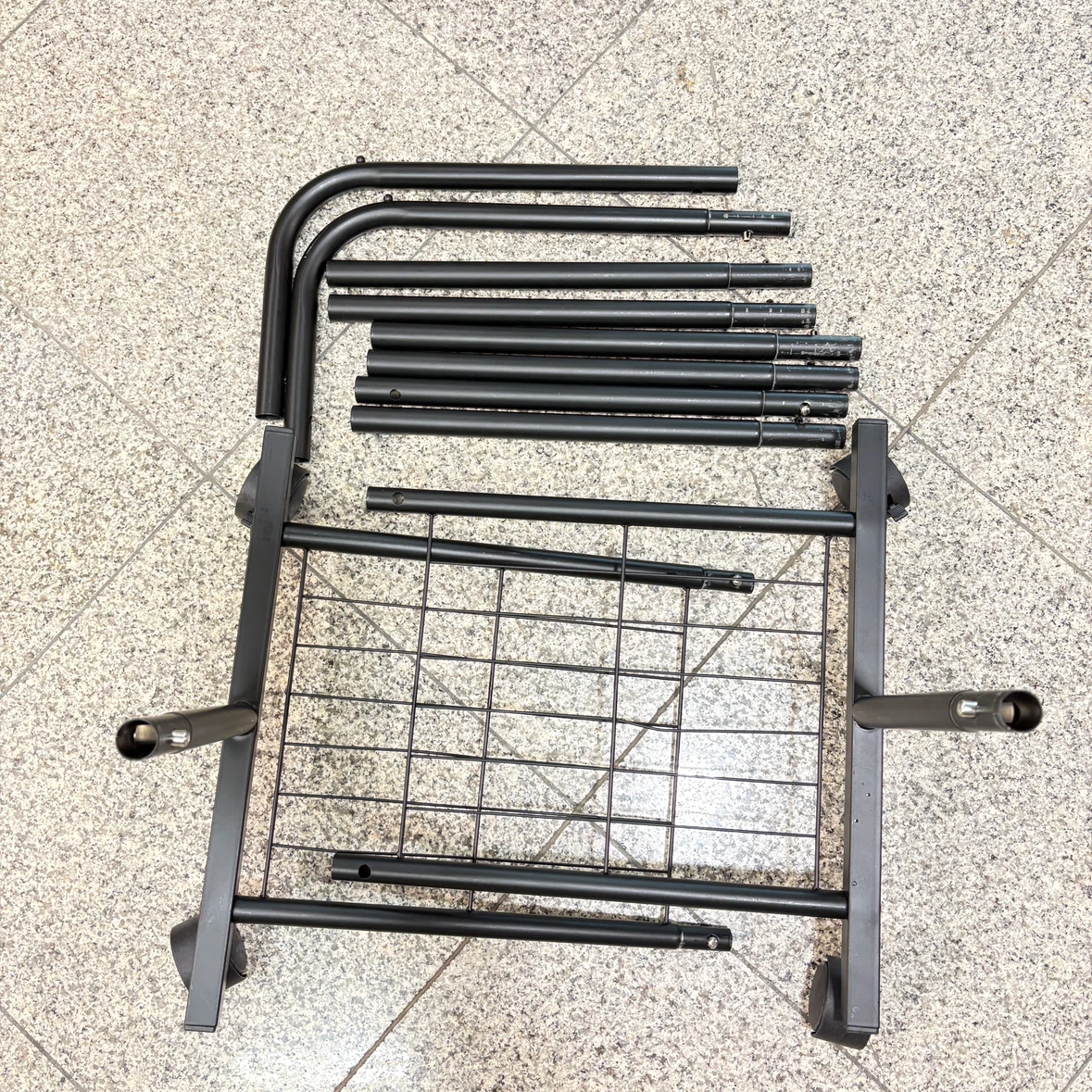 Black Metal Rolling Garment Rack - photo 4