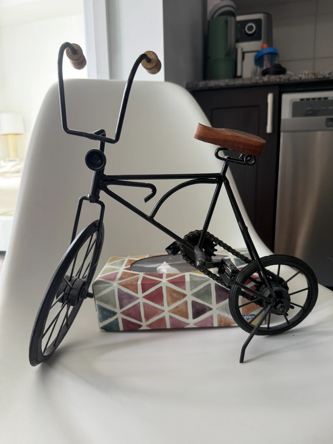 Decorative Metal Bicycle Sculpture - photo 2