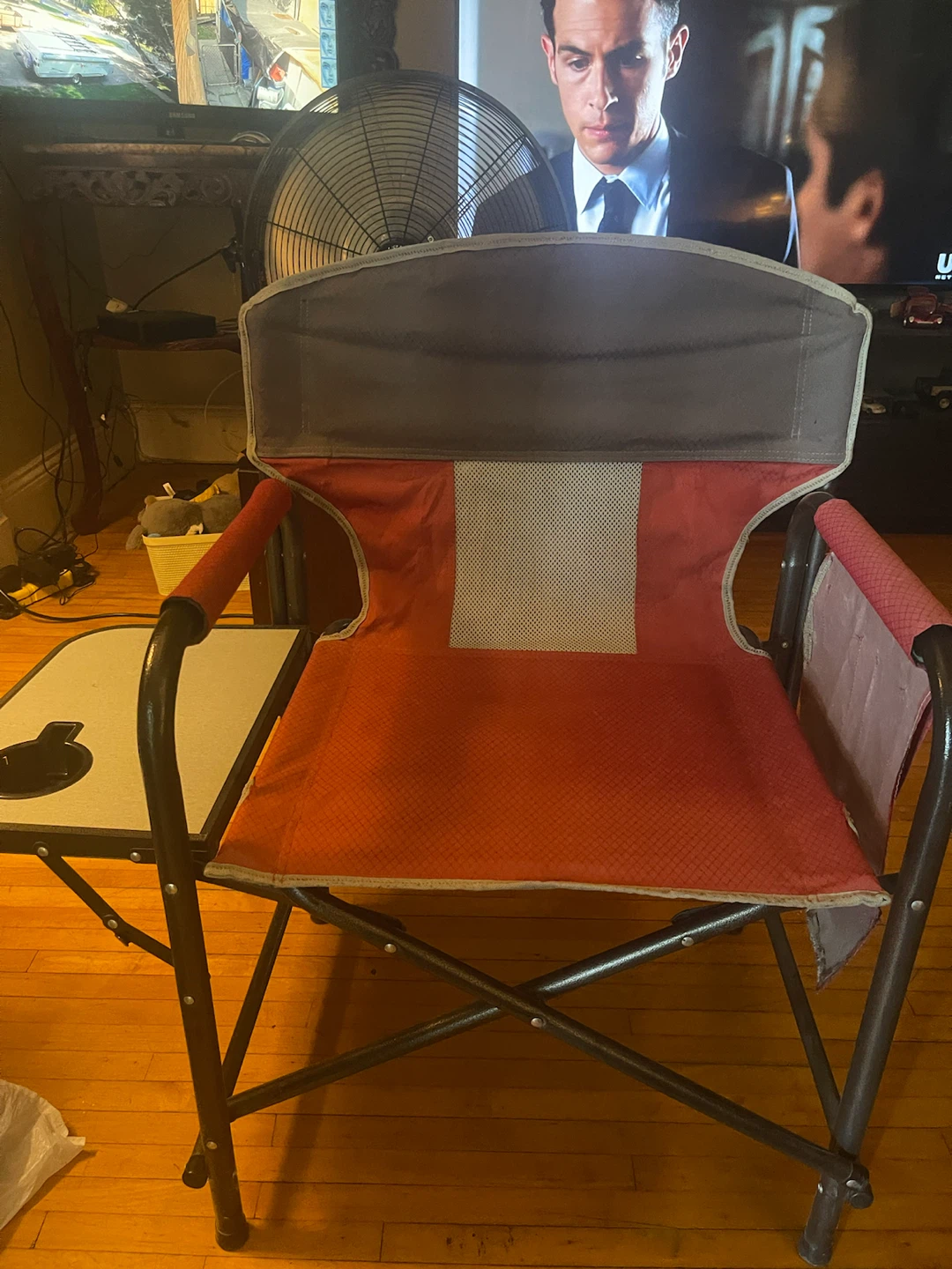 Folding Camping Chair with Side Table