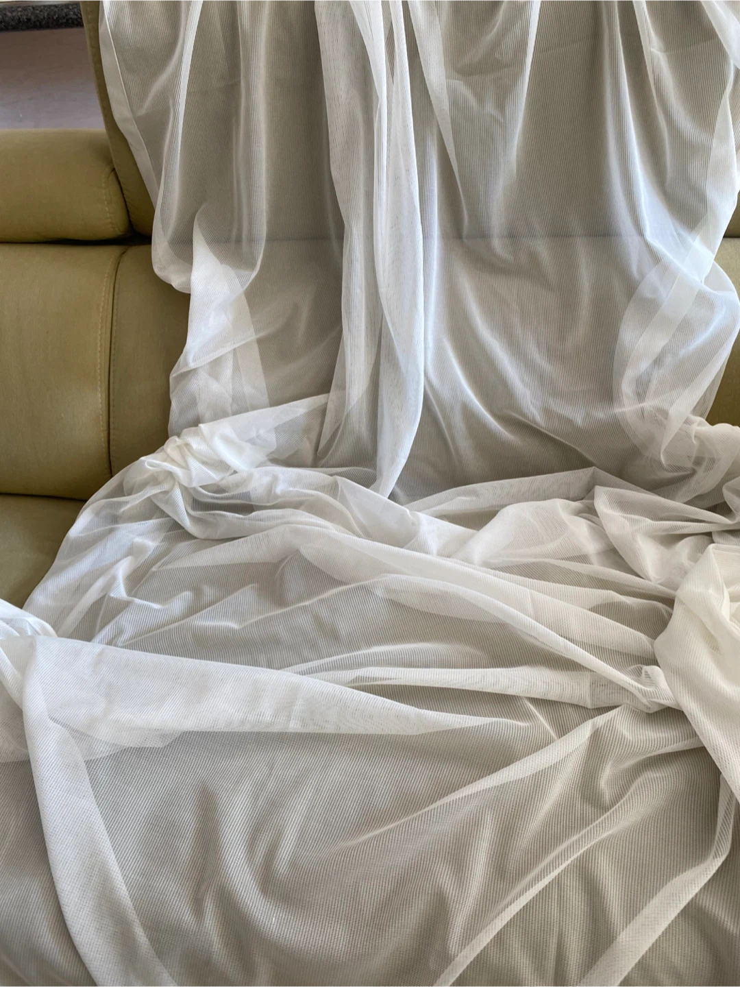 White Sheer Curtains - W 140cm x H 243cm