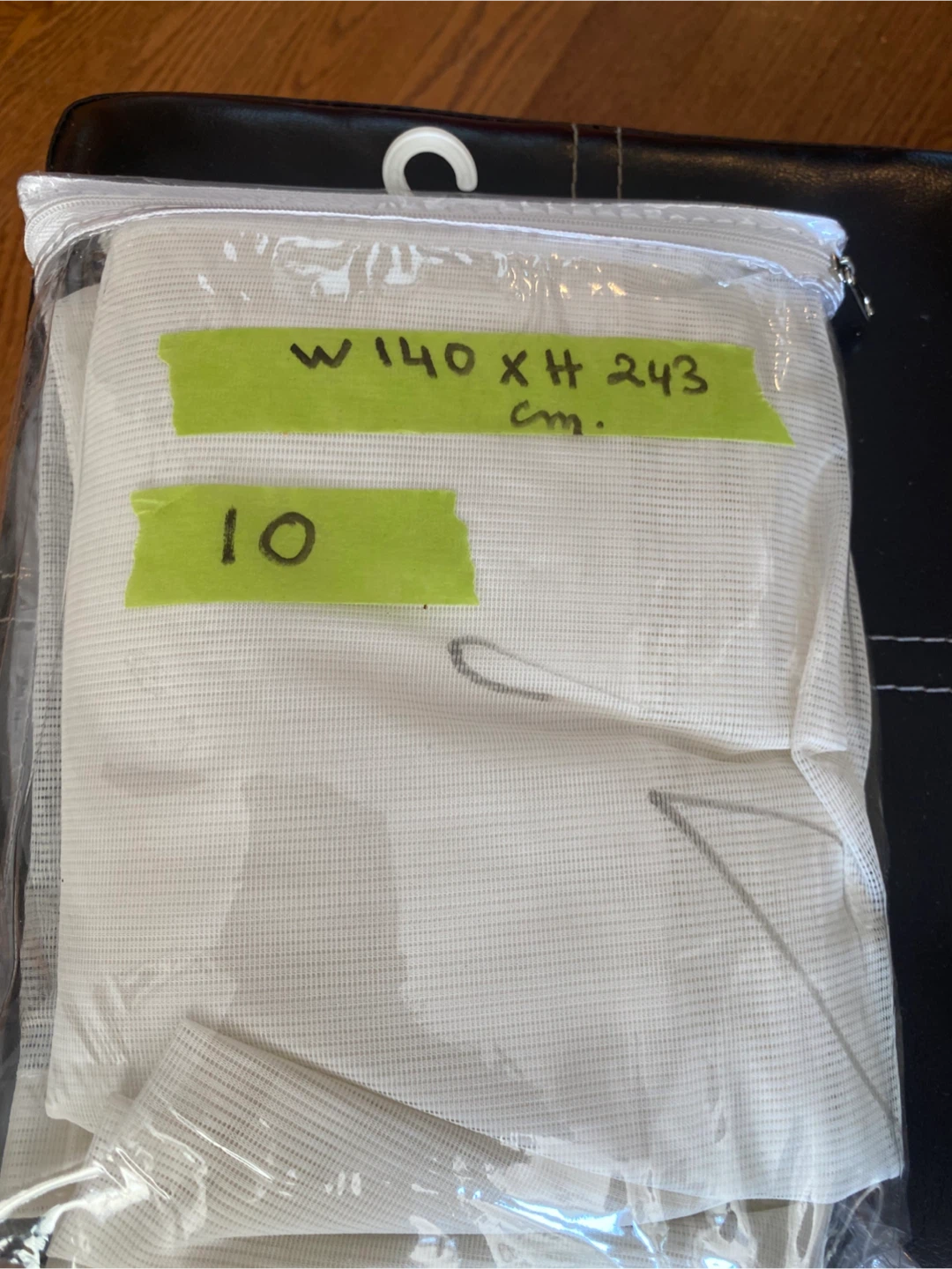 White Sheer Curtains - W 140cm x H 243cm - photo 3