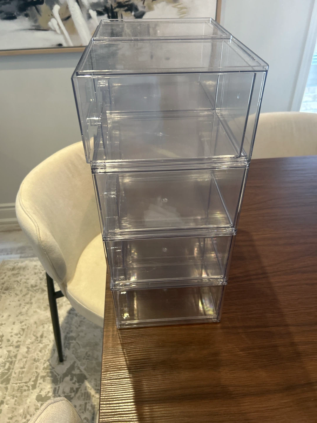 Clear Stackable Drawer Organizers - Set of 4 - photo 2